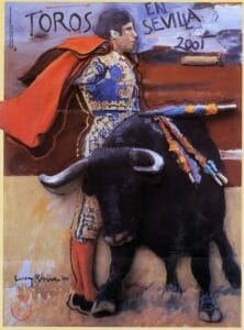 Cartel taurino Feria de Sevilla 2001