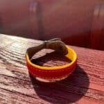 Monumental Bullfighting Bracelet Made from Cape Fabric