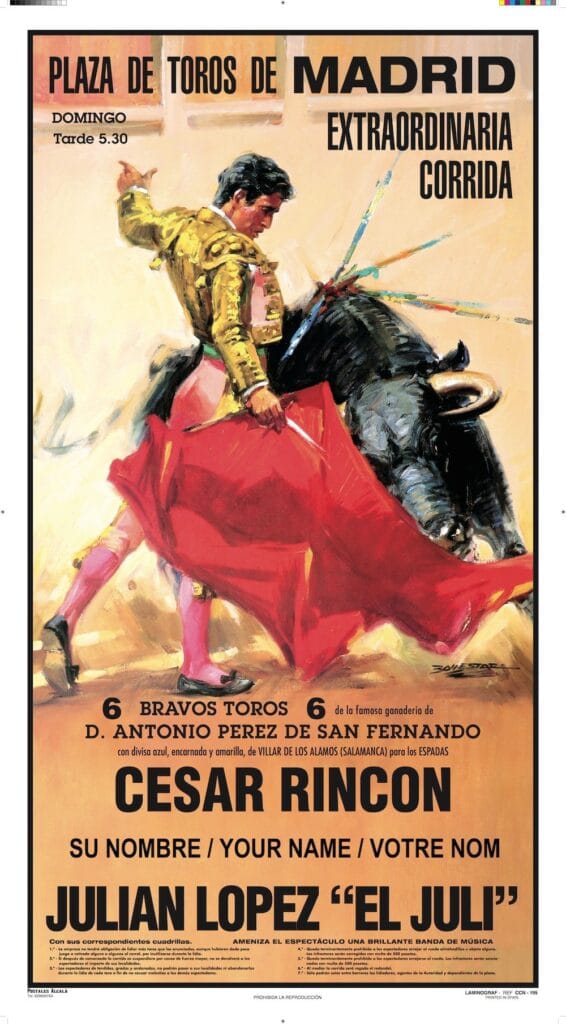 Cartel de toros personalizado