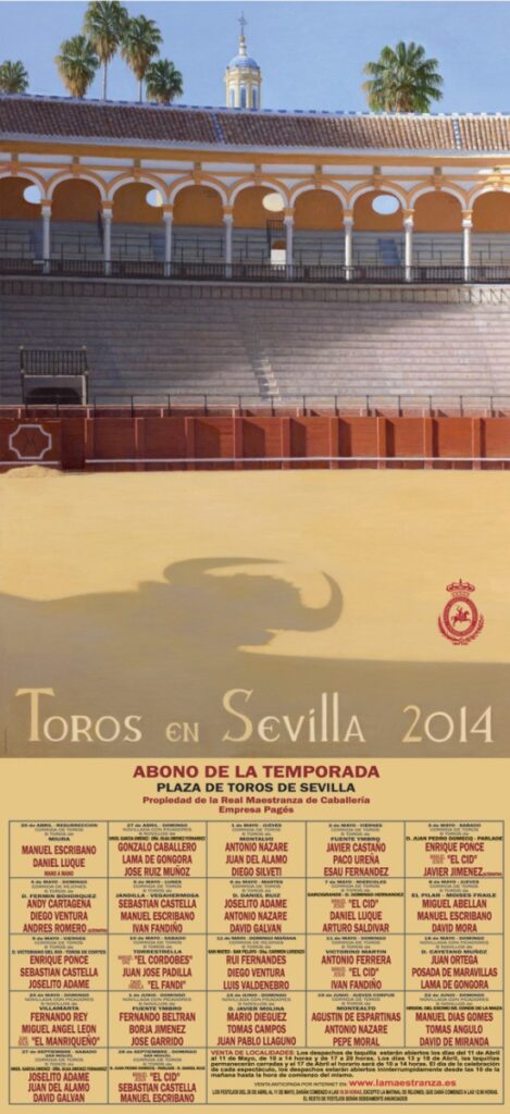 bullfighting poster sevilla 2014 for sale