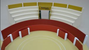 Toy Bullring stand for the access of the audience