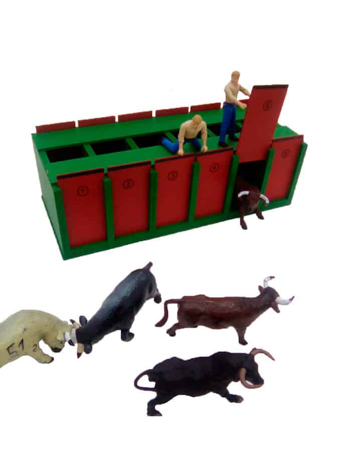 Toril XL de toros de juguete - Juguetes Taurinos