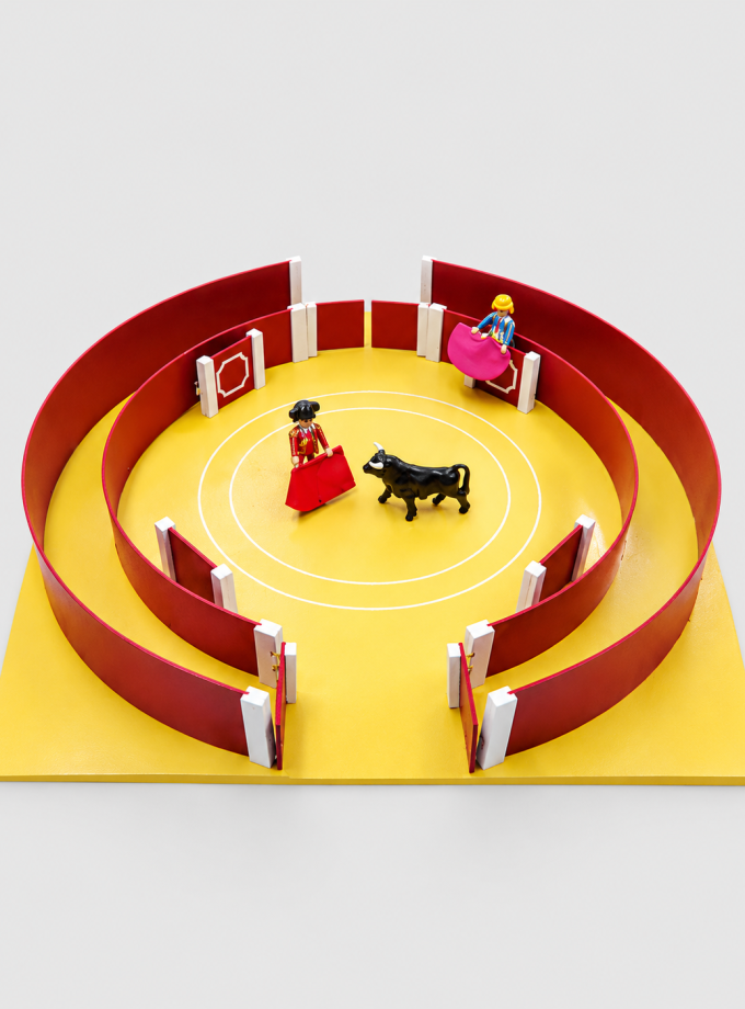 Plaza de Toros de Juguete con 6 toritos