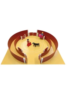 Plaza de Toros de Juguete con 6 toritos