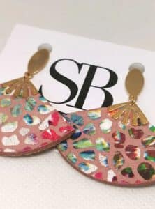 Boucles d'oreilles éventail – Image 3