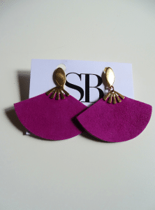 Boucles d'oreilles éventail – Image 5