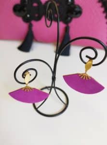 Boucles d'oreilles éventail – Image 2