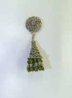 Broche Artisanale Pompon en fil de fer – Image 2