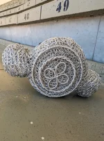 Grand sac en fil d'argent – Image 4
