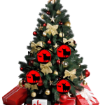 Lot de 7 boules de Noël taurines