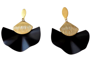 Earrings Revolera - Black bullfighting design - Image 2