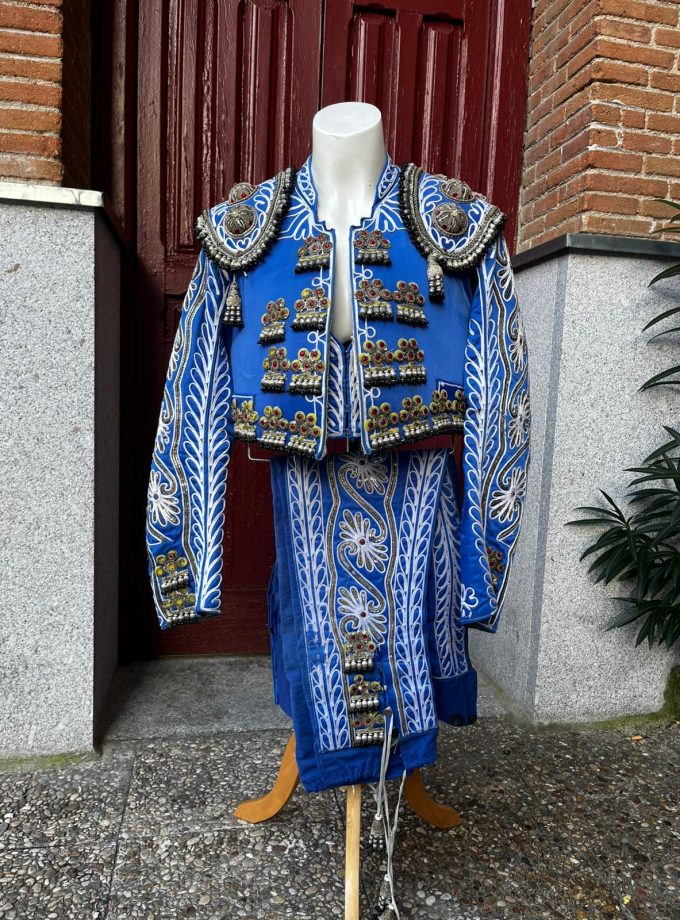 Indigo Blue and Silver Suit of Lights