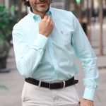 Camisa de algodón con logo bordado RqueR