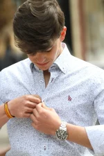 Camisa flores azules Liberty RqueR. - Imagen 4