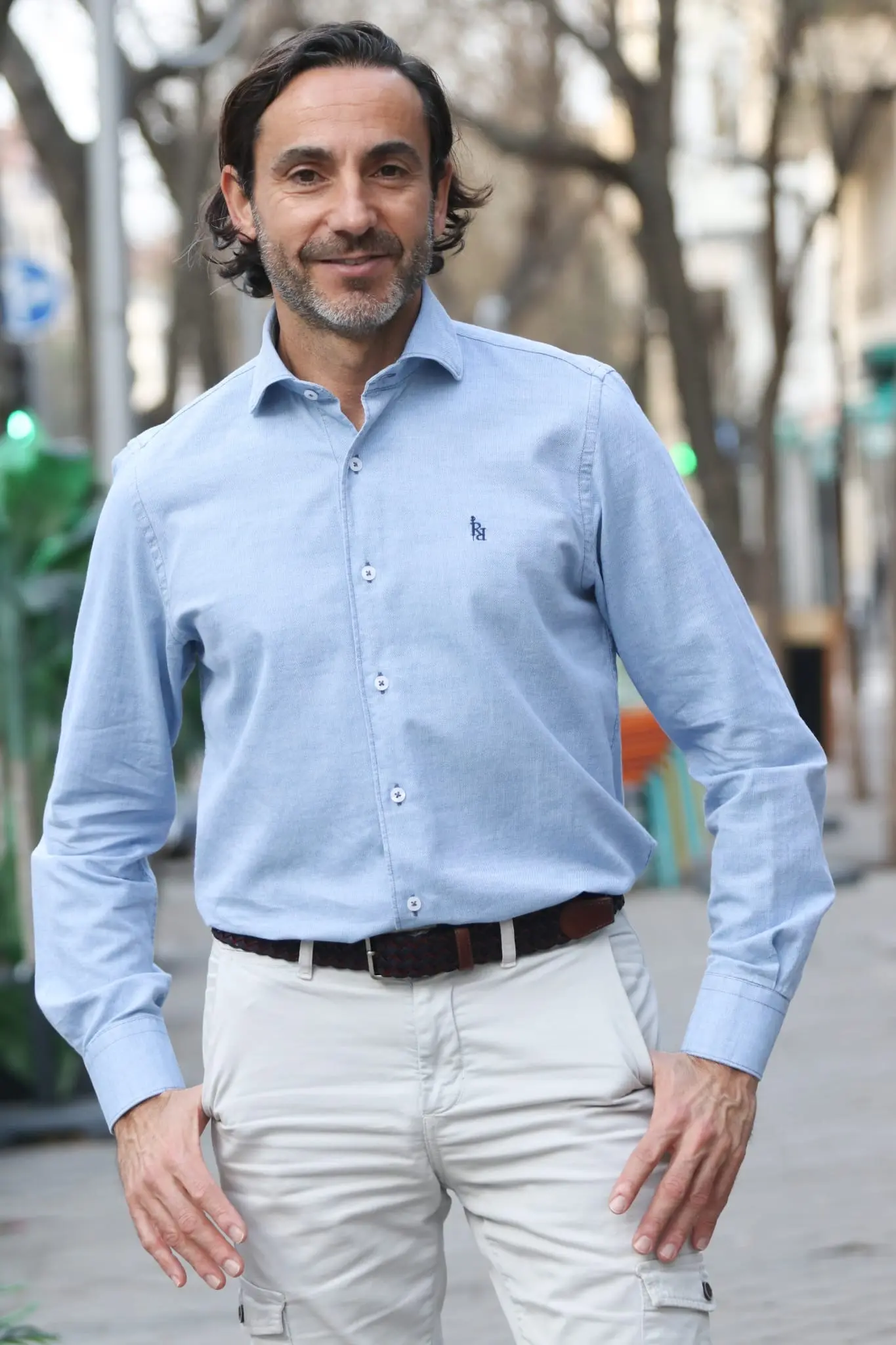 Camisa piqué azul claro RqueR Camisa piqué azul claro RqueR - Imagen 1